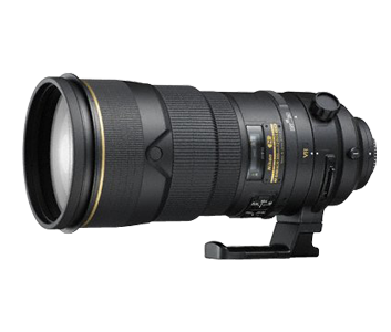 Utrustning objektiv Nikon AF-S 300 f/2.8 VRII ED kamerautrustning objektiv